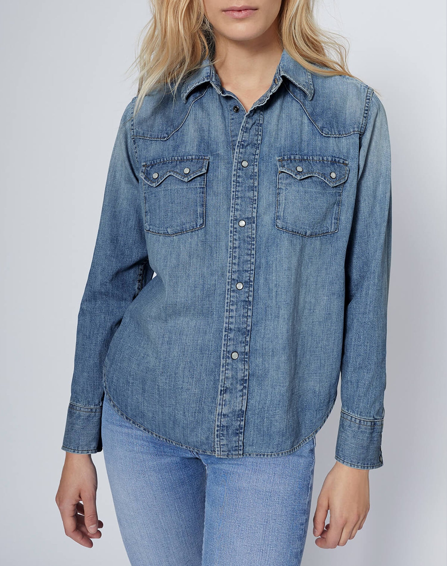 Sawtooth Western shirt - Indigo