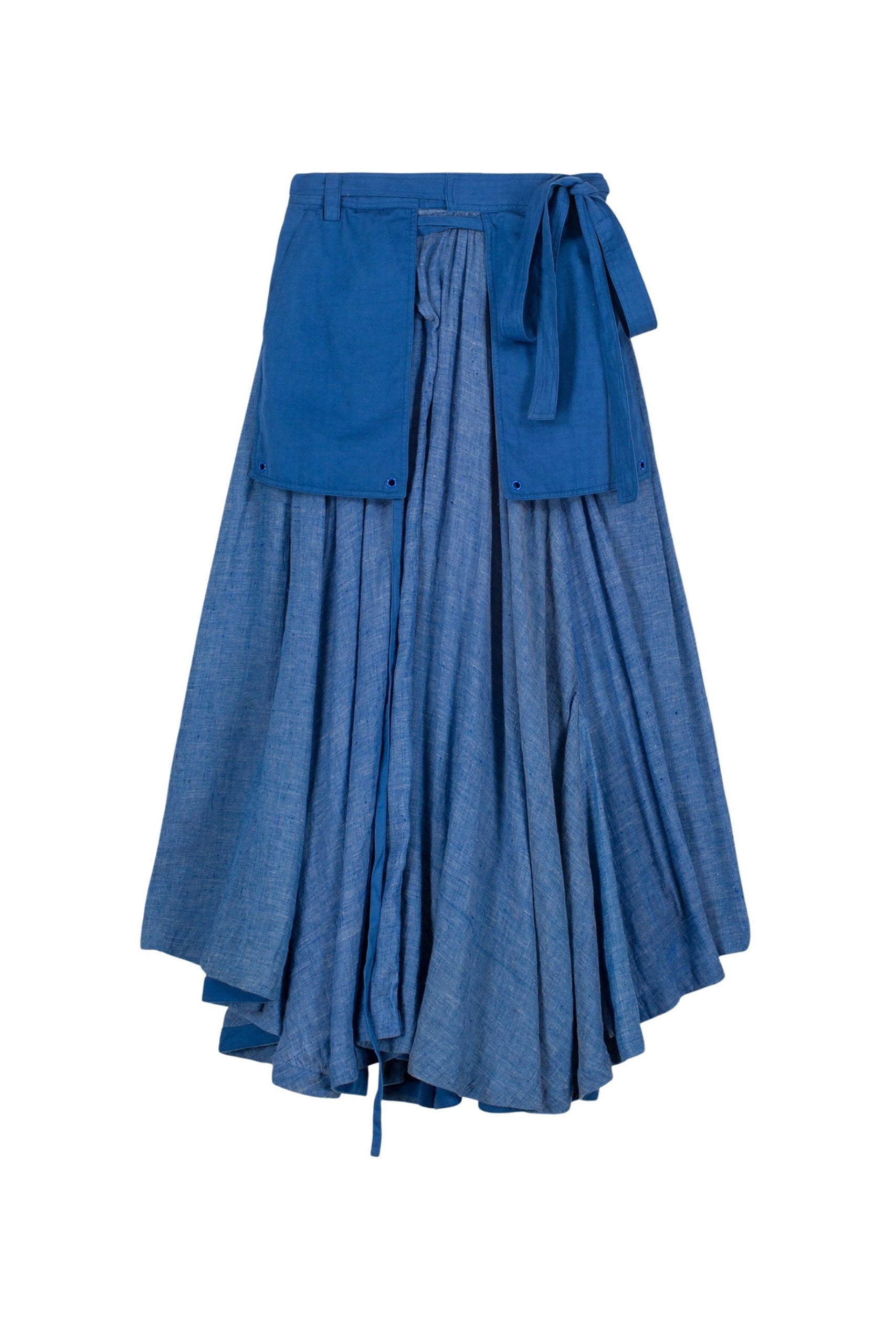 Jupe Post coupe midi - Blue