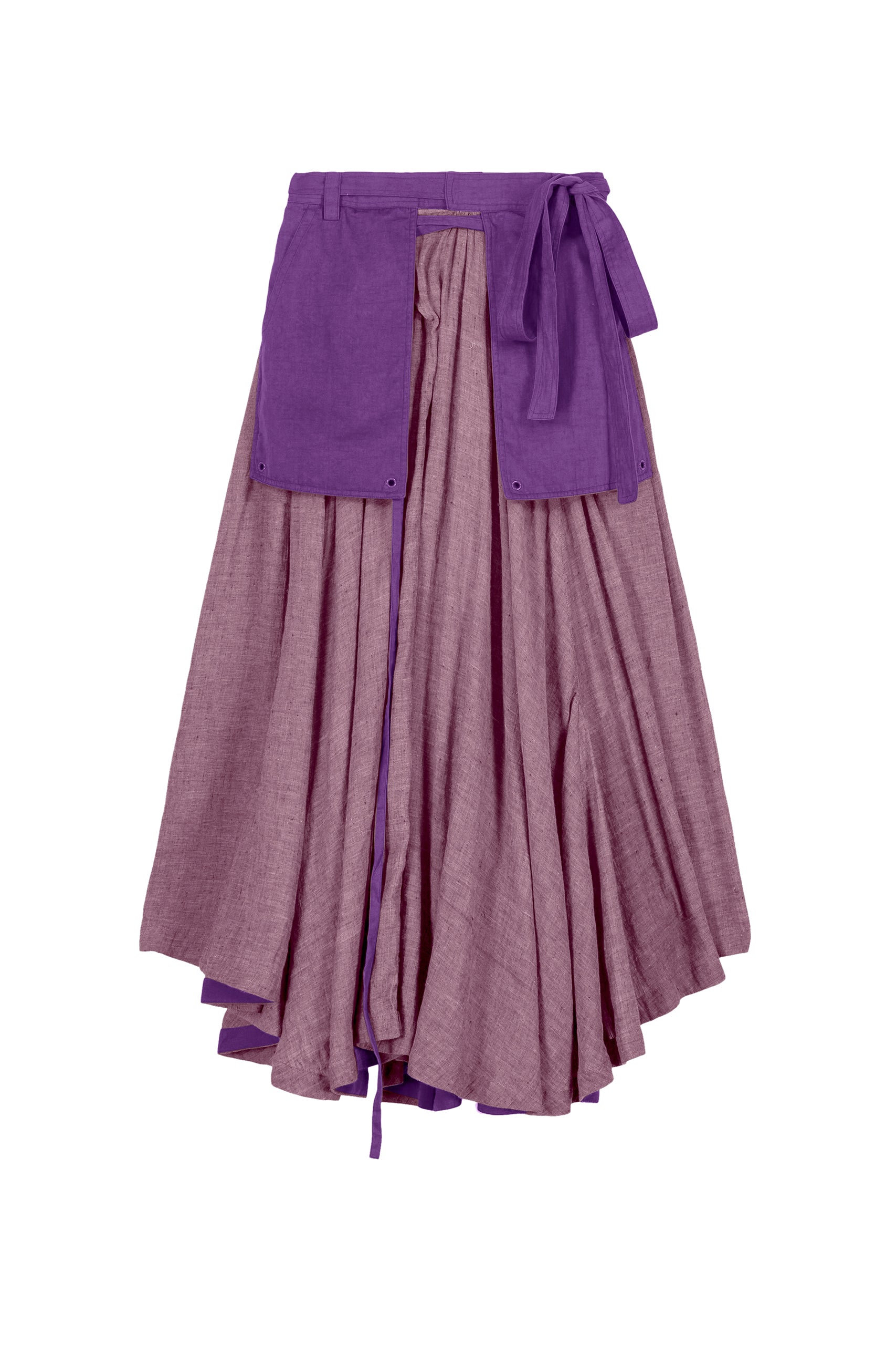 Jupe Post coupe midi - Purple