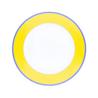 Assiette de présentation Monet en porcelaine - Jaune & Bleu