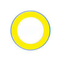 Assiette à dîner Monet en porcelaine - Jaune & Bleu