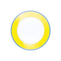 Assiette à gâteaux Monet en porcelaine - Jaune & Bleu