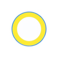 Assiette calotte Monet en porcelaine - Jaune & Bleu