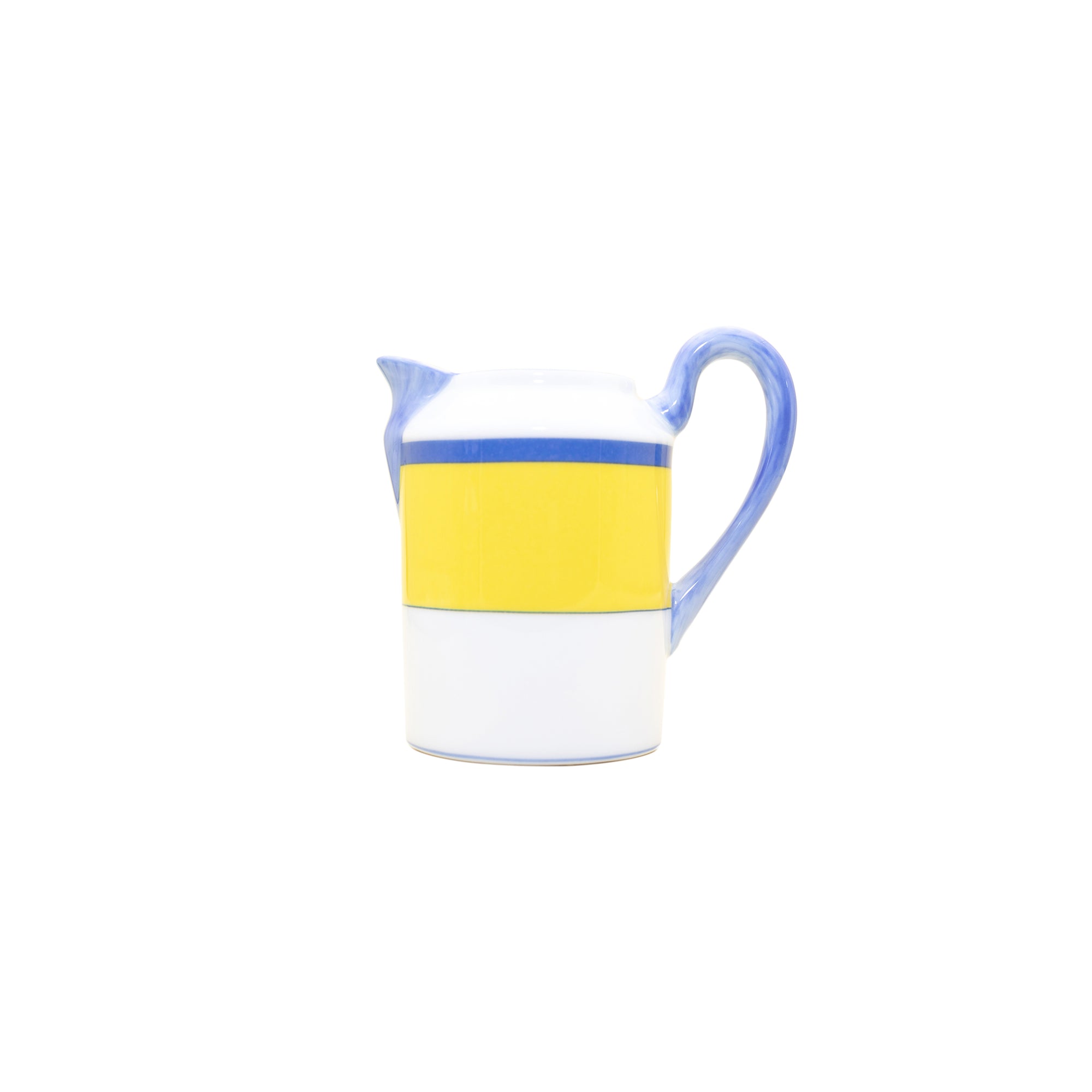 Crémier pour 6 Tasses Monet en porcelaine - Jaune & Bleu