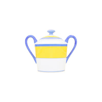 Sucrier Monet en porcelaine - Jaune & Bleu