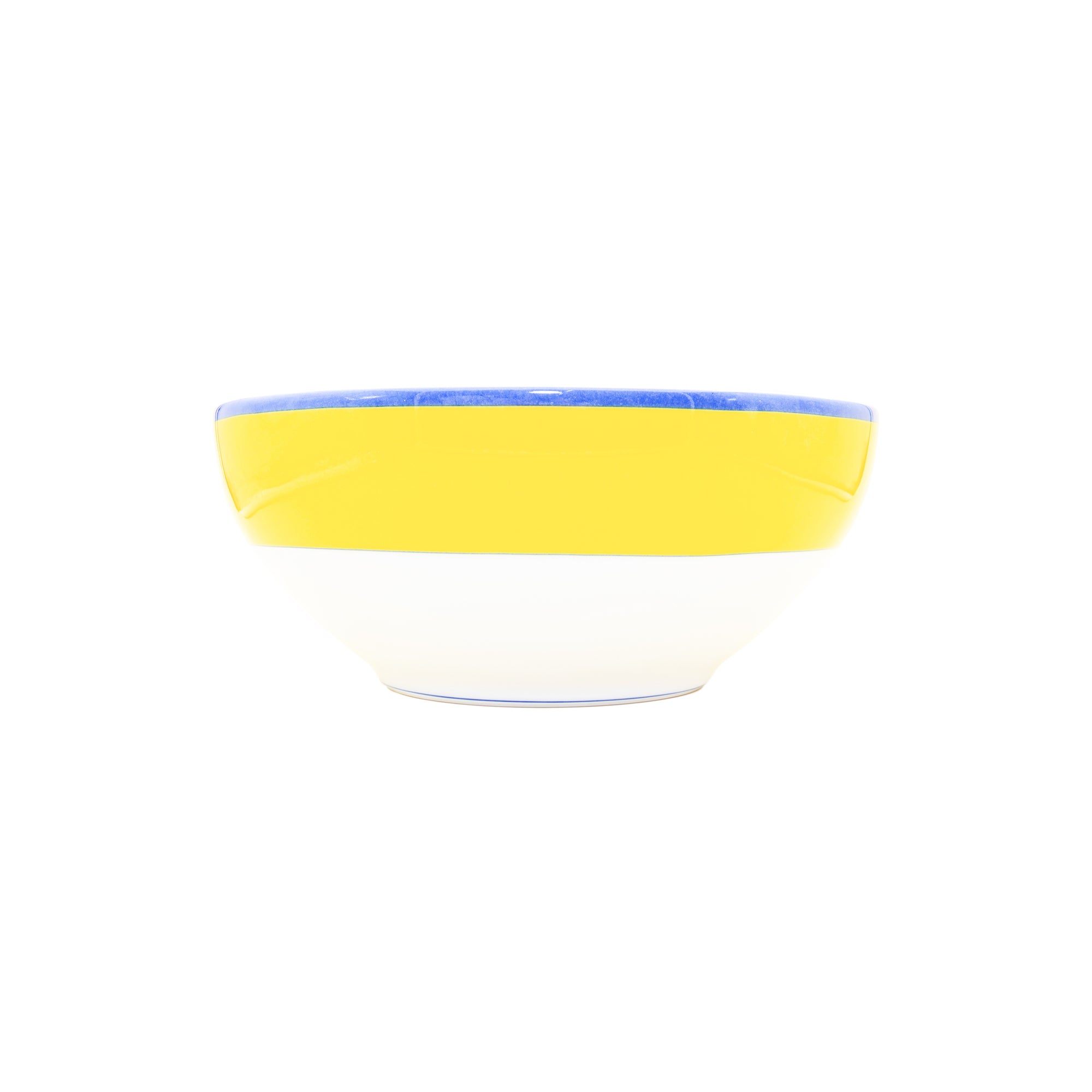 Saladier Monet en porcelaine - Jaune & Bleu