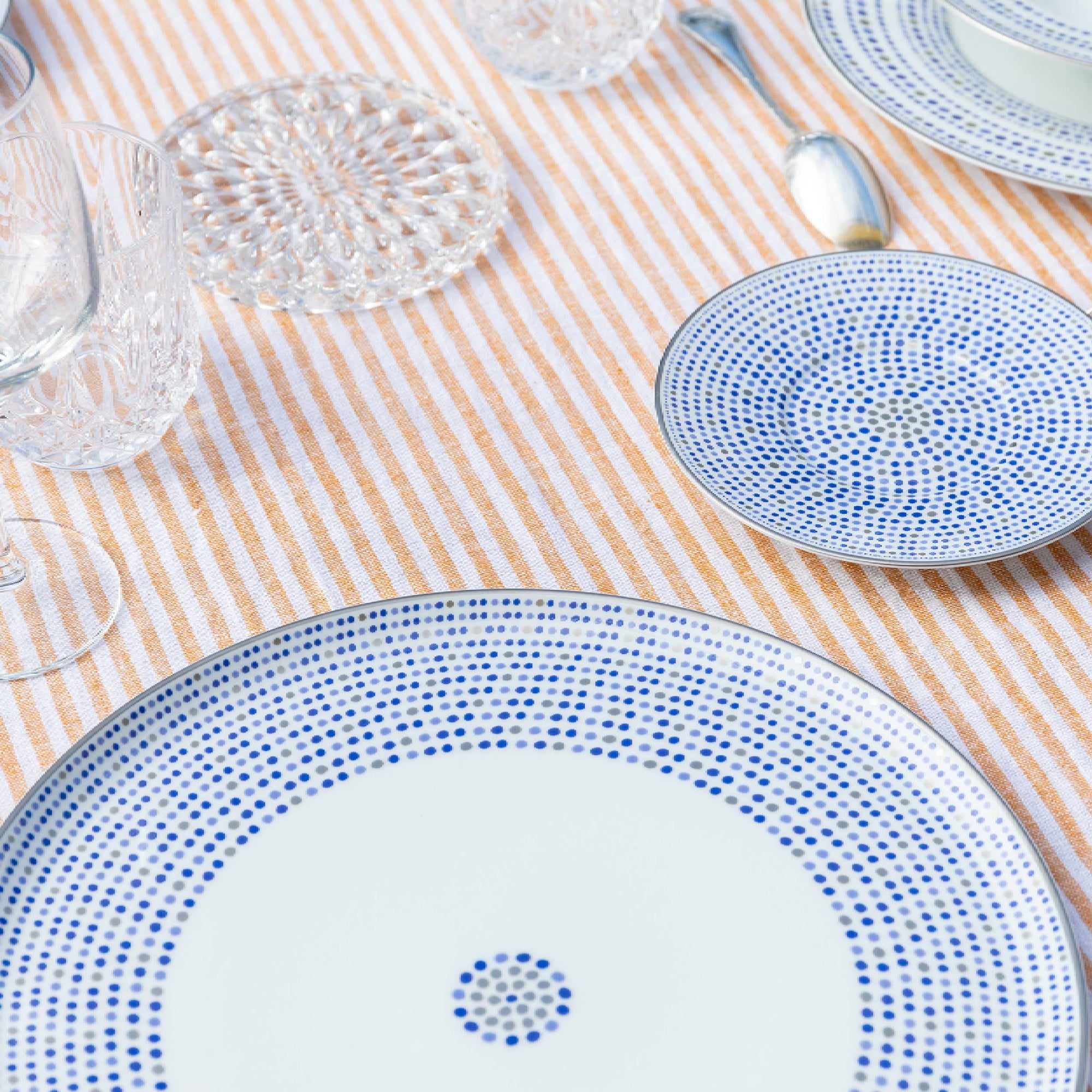 Assiette de présentation Villa Toscana en porcelaine - Indigo