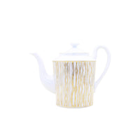 Verseuse pour 6 Tasses Fil d'or en porcelaine - Or