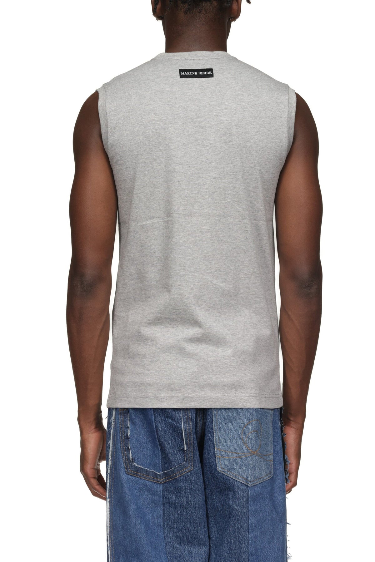 Débardeur uni en jersey de coton - Grey