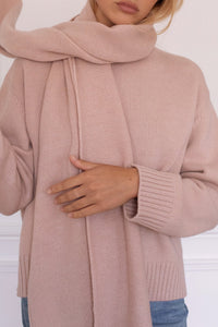 Echarpe Le Ernest en laine - Rose Clair