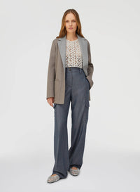 SILVER LUREX KNOT MOTIF CROP TOP