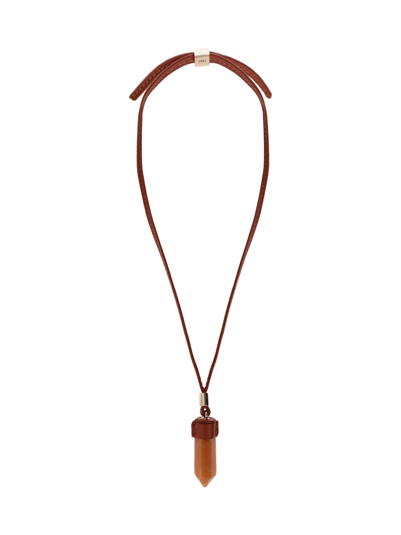 Collier Jemma en laiton - Dark Deep Red