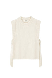 NEW // Pull Le Travolta sans manches- Ecru