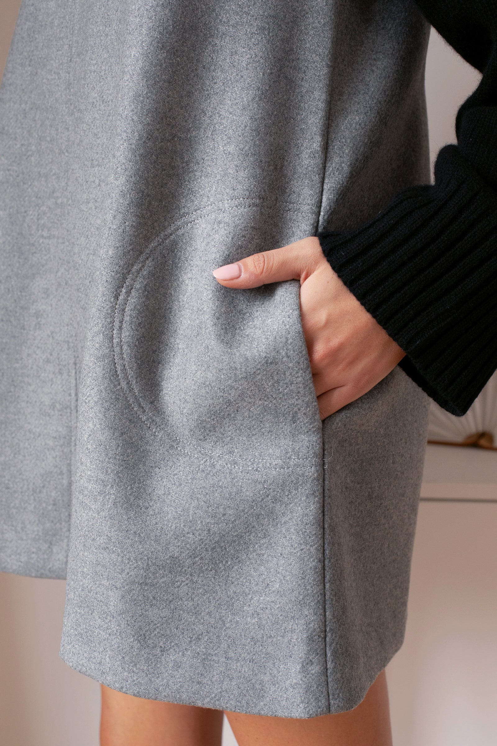 Robe courte Le Emie - Gris Clair