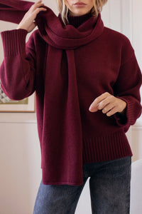 Le Ernest wool scarf - Red