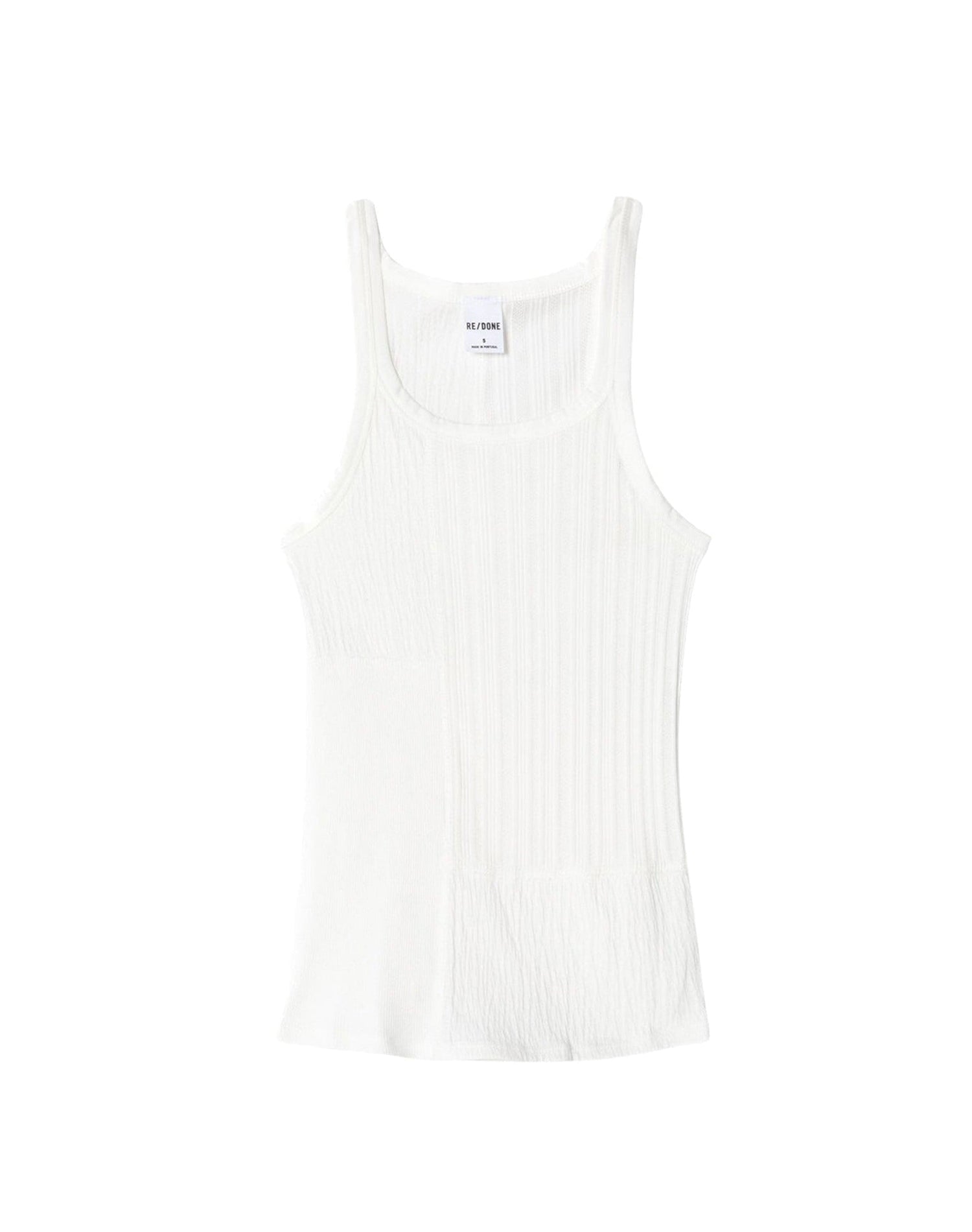 Débardeur côtelé - White Multicolor