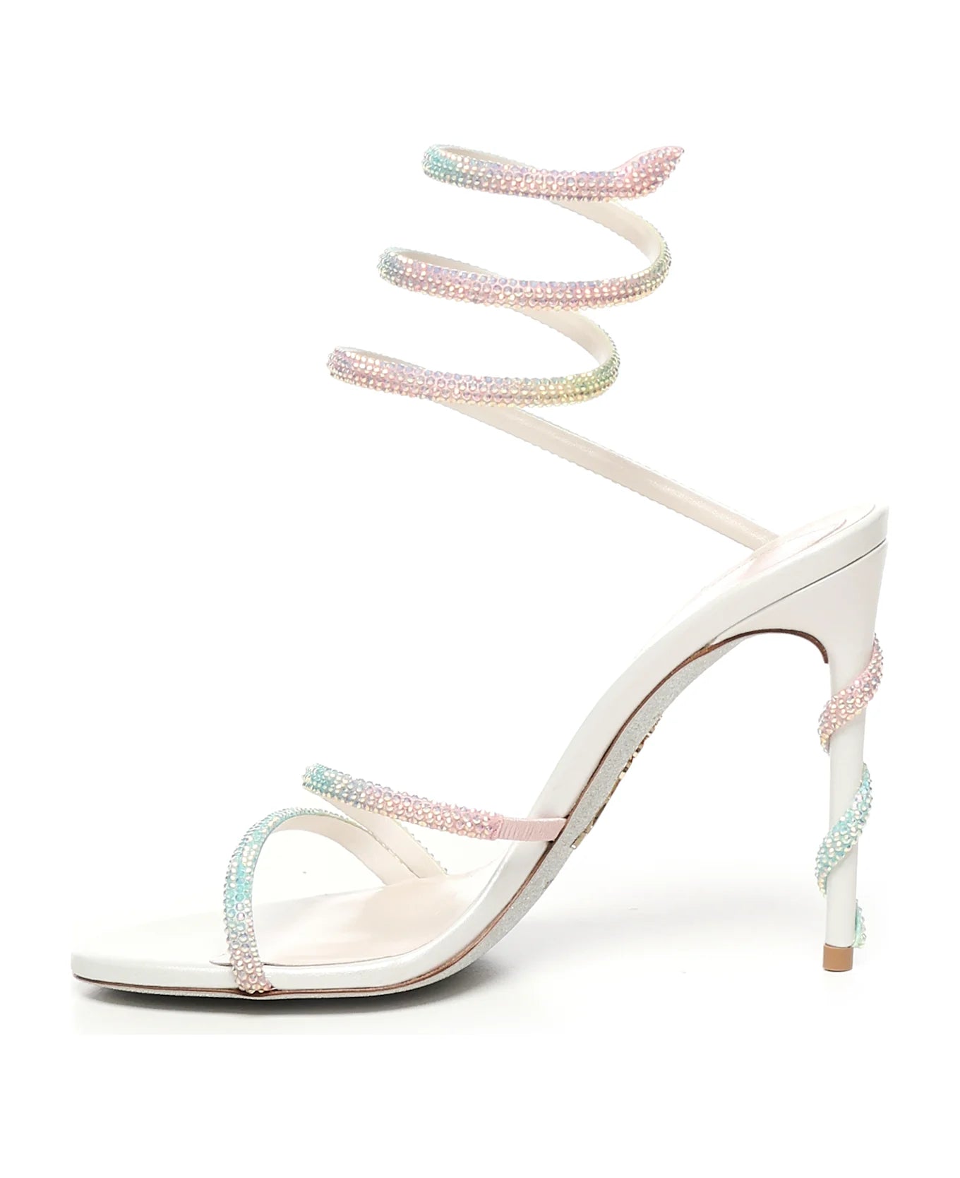 Sandales à talons Margot 105 à strass en satin - Burano & Transmission
