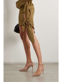 Escarpins Hayette 85 en daim - Rouge