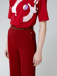 BASEPLUS_Red Ochre TROUSERS - Red Ochre