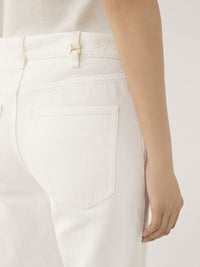 BASEPLUS_White TROUSERS - White