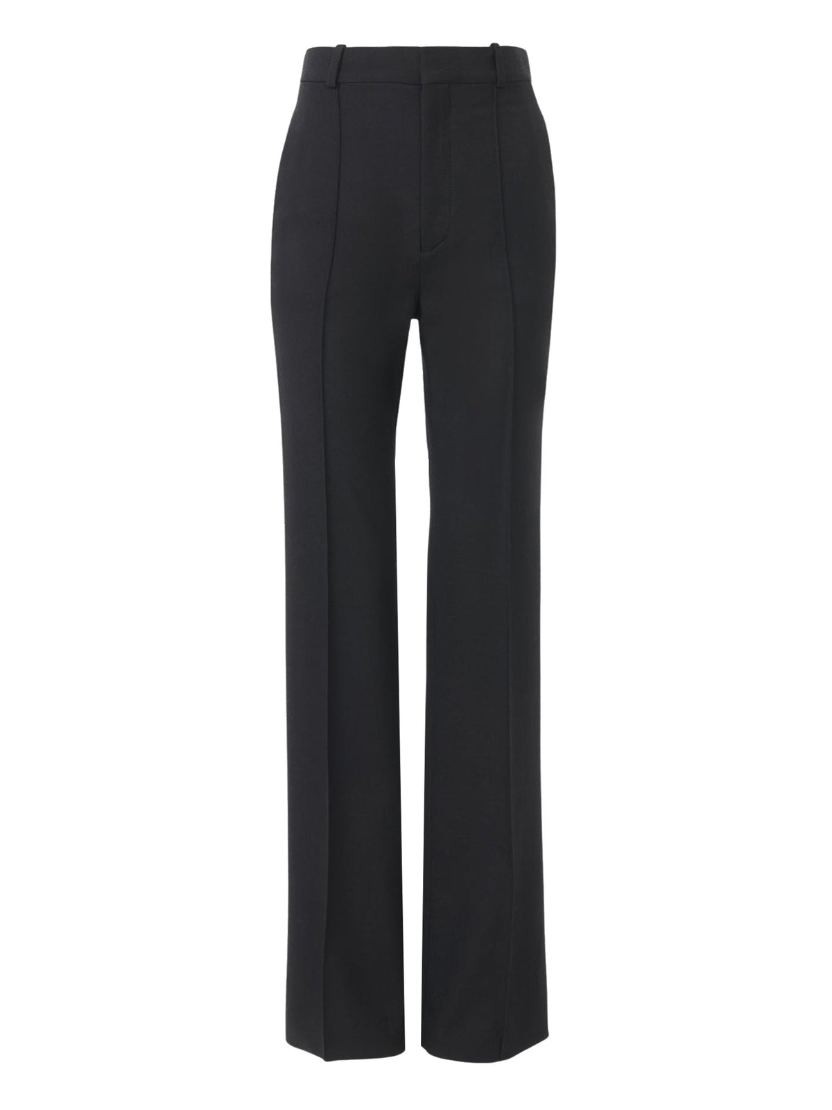 BASEPLUS_Black HIGH WAISTED STRAIGHT PANT - Black