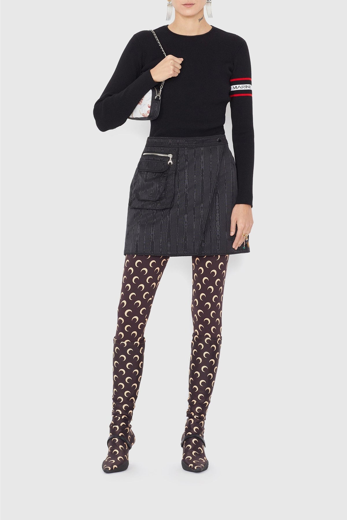 Legging fuseaux Moon - All Over Moon Brown