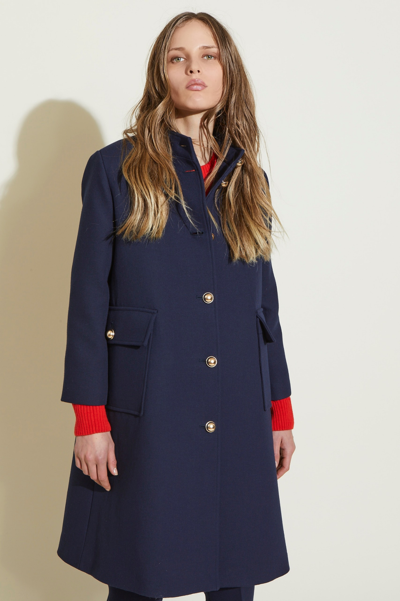 ZNOSTOCK_BLUE COAT HENRIETTE - Blue