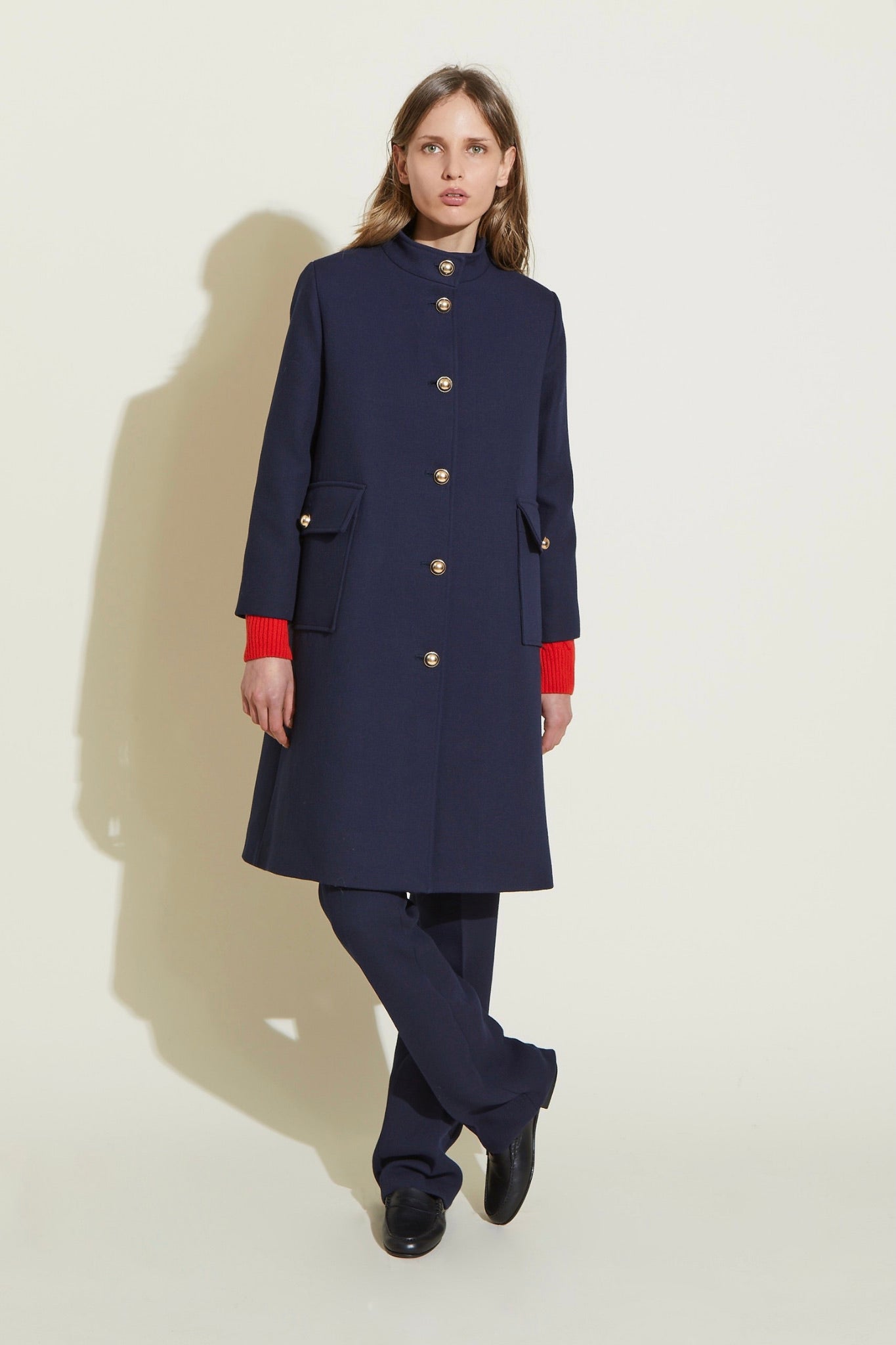 ZNOSTOCK_BLUE COAT HENRIETTE - Blue