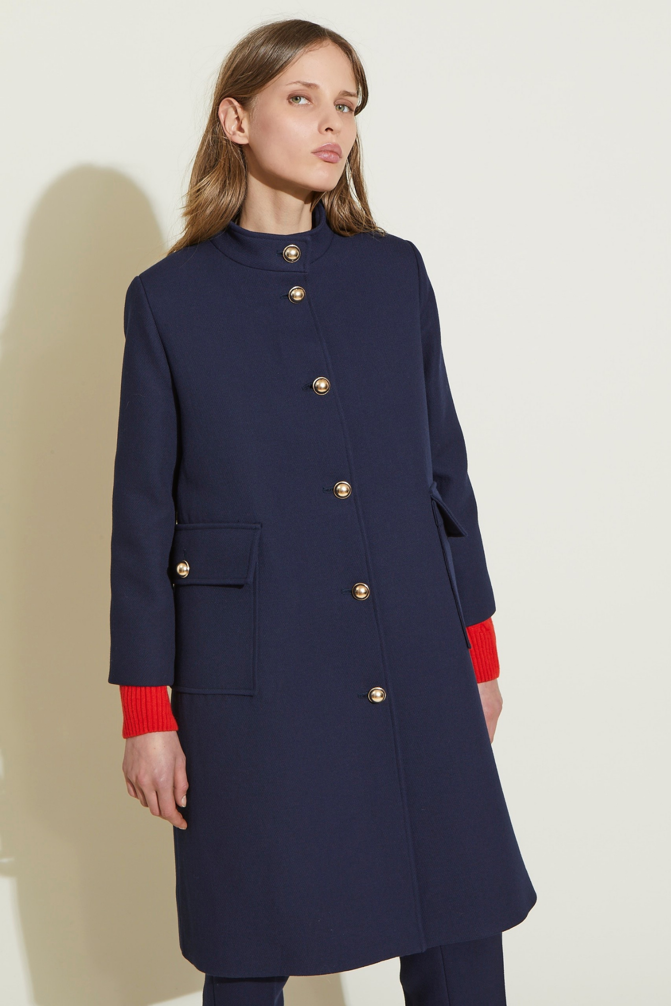 ZNOSTOCK_BLUE COAT HENRIETTE - Blue