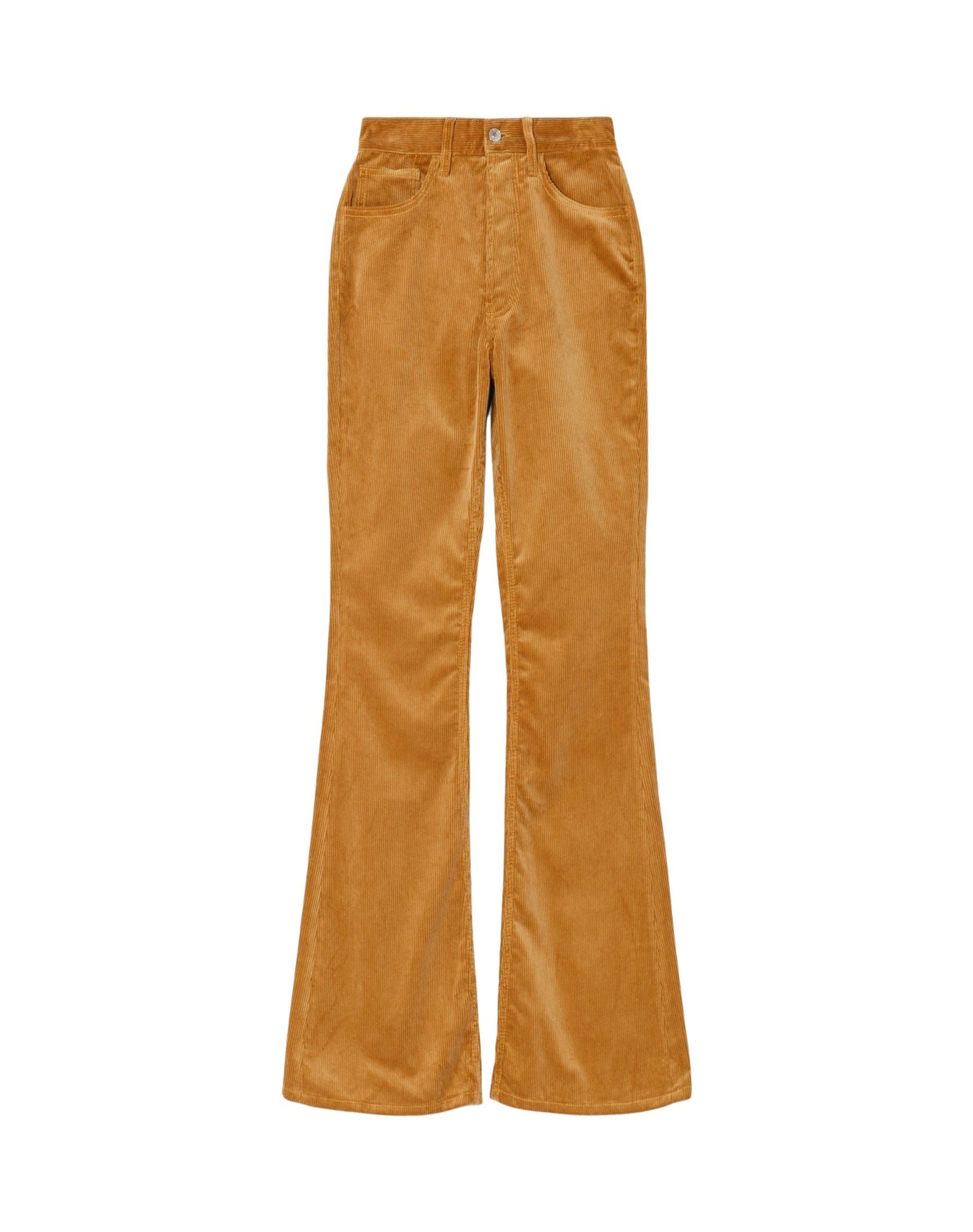 Jean loose flare 70's en velours côtelé - Camel