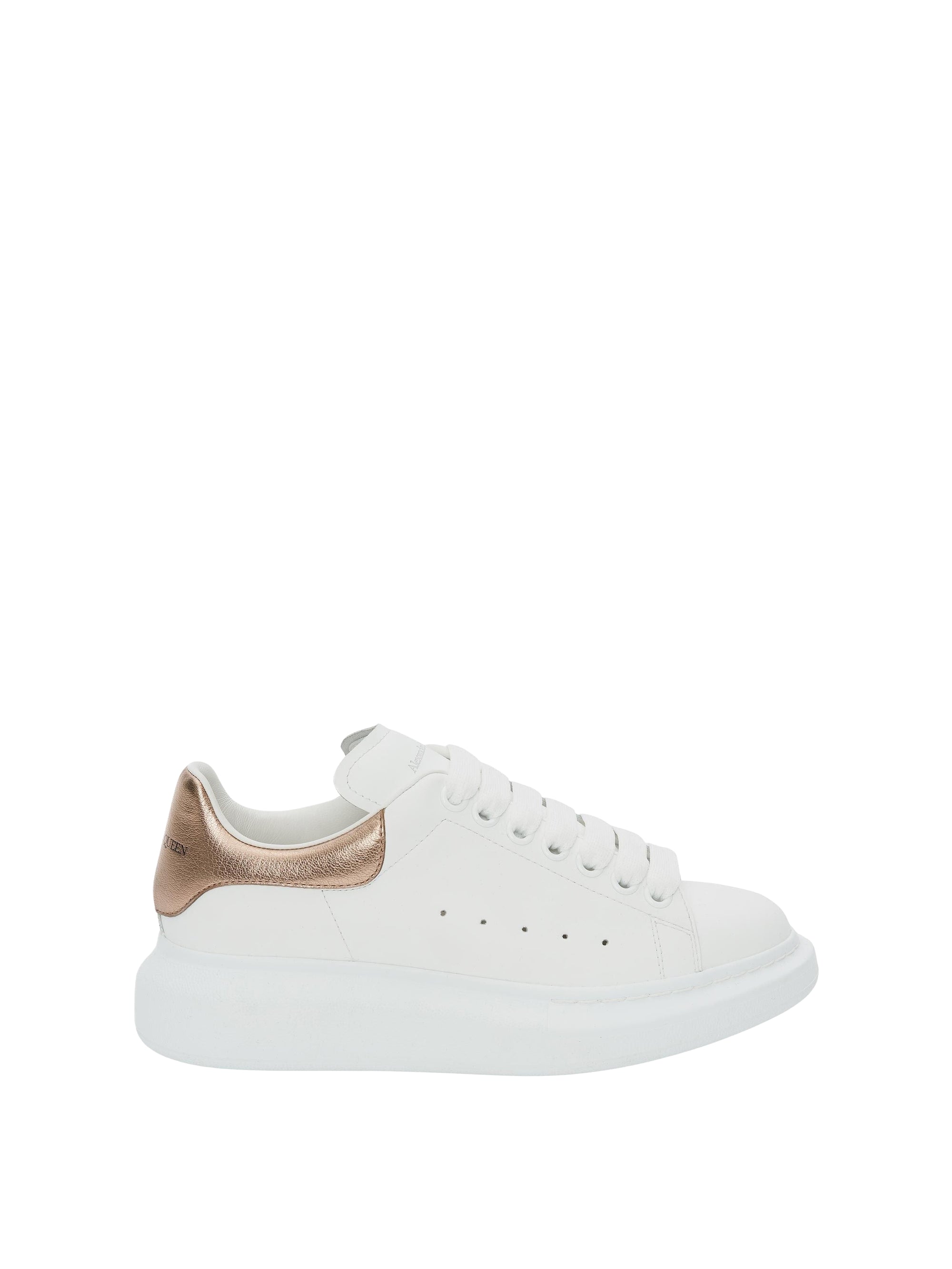 Sneakers à lacets en cuir - White Rose Gold