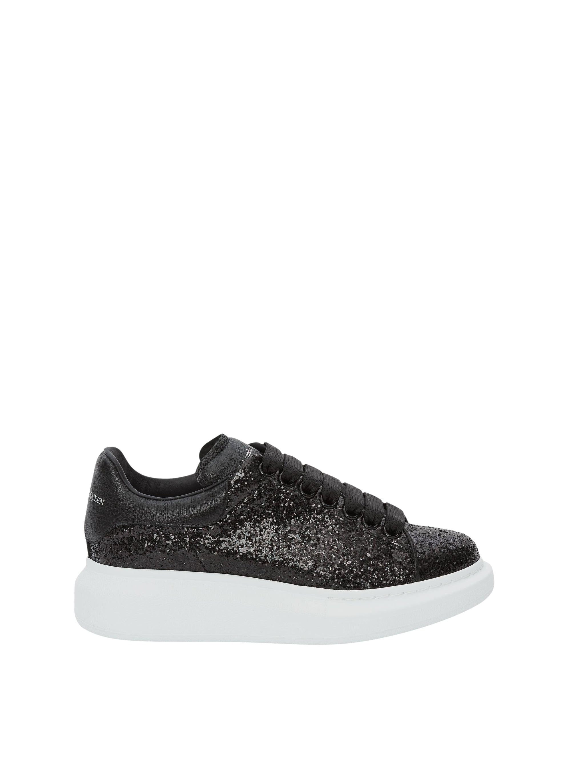 Sneakers à lacets en cuir - Black
