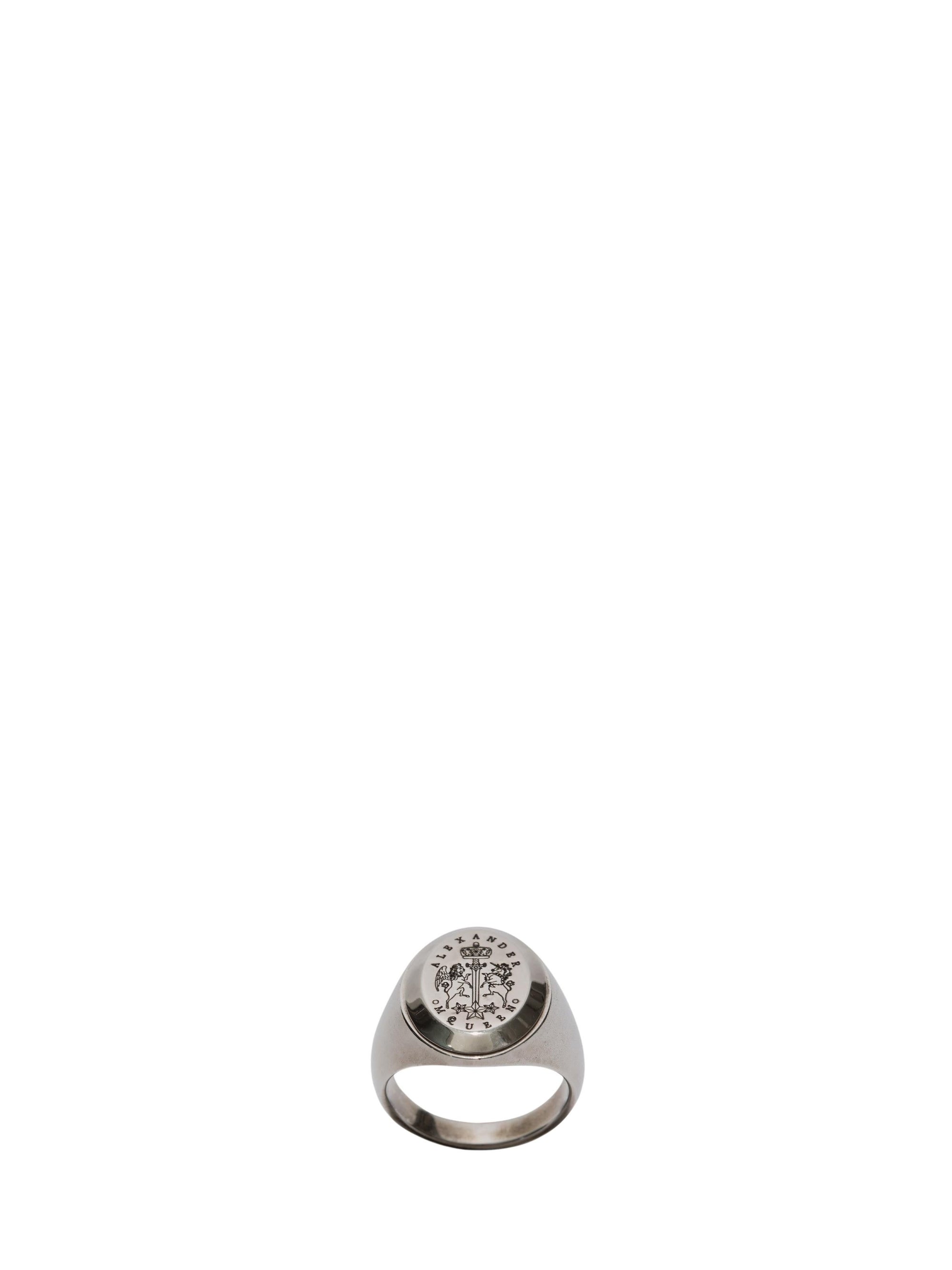 Bague chevalière en laiton - Silver