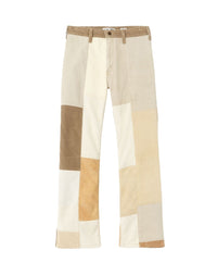 70's loose flare jeans - Patched Cord