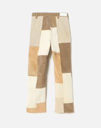 70's loose flare jeans - Patched Cord