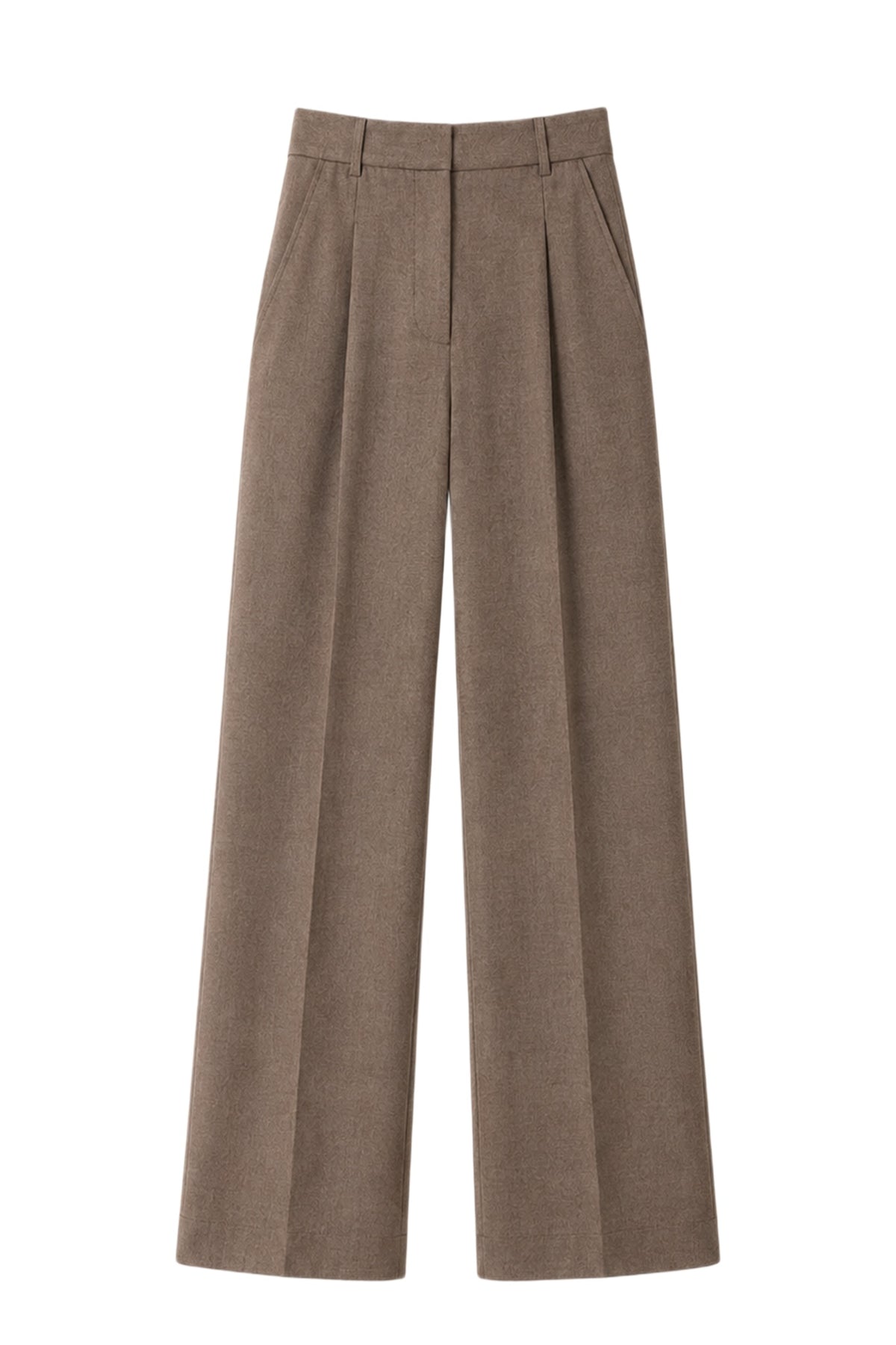 PRIX RECO : 55 // Pantalon Le Tiago en laine - Marron clair