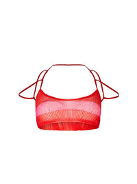 Brassière plissée Sognu - Red