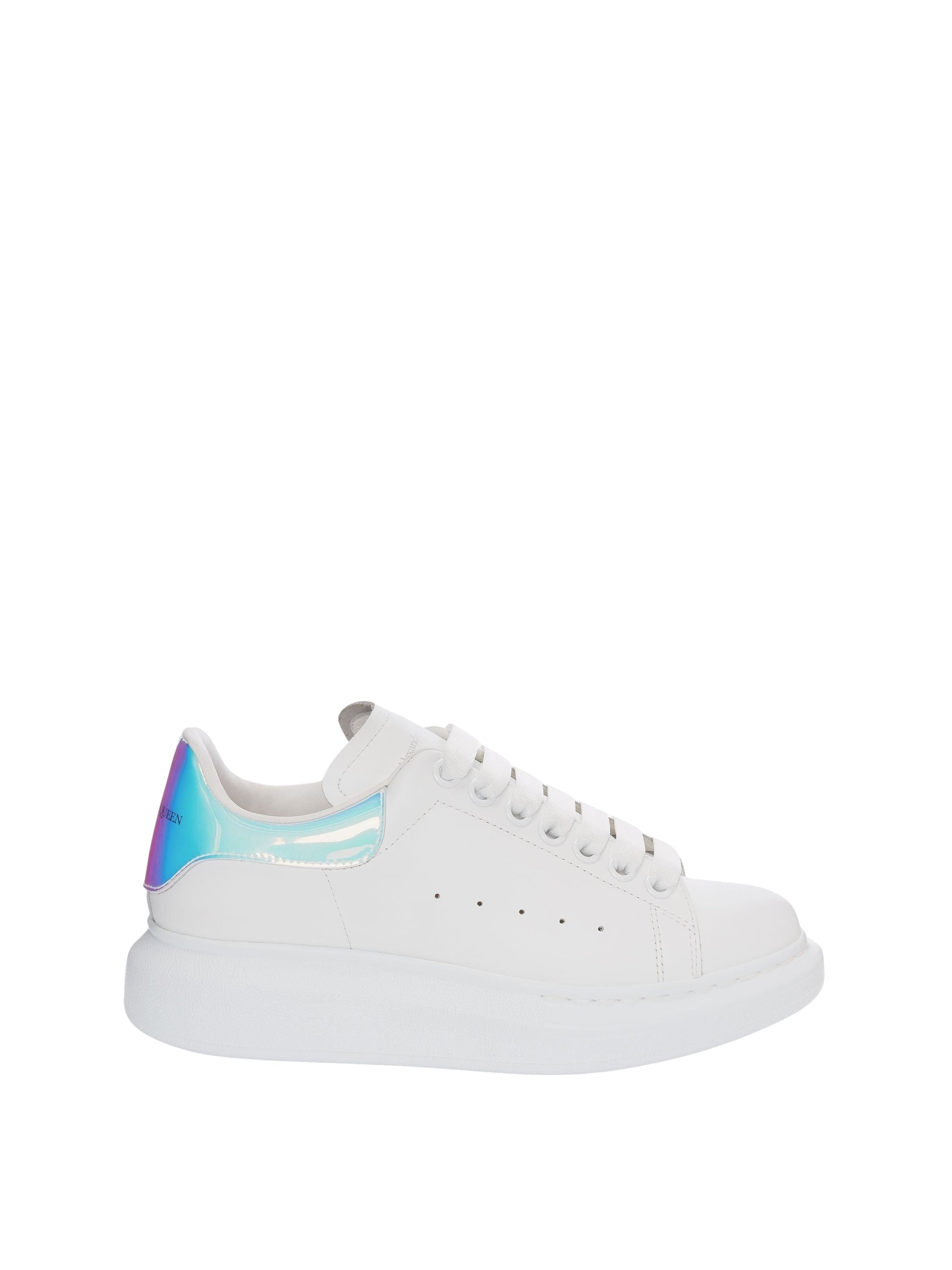 Sneakers à lacets en cuir - White Shock Pink