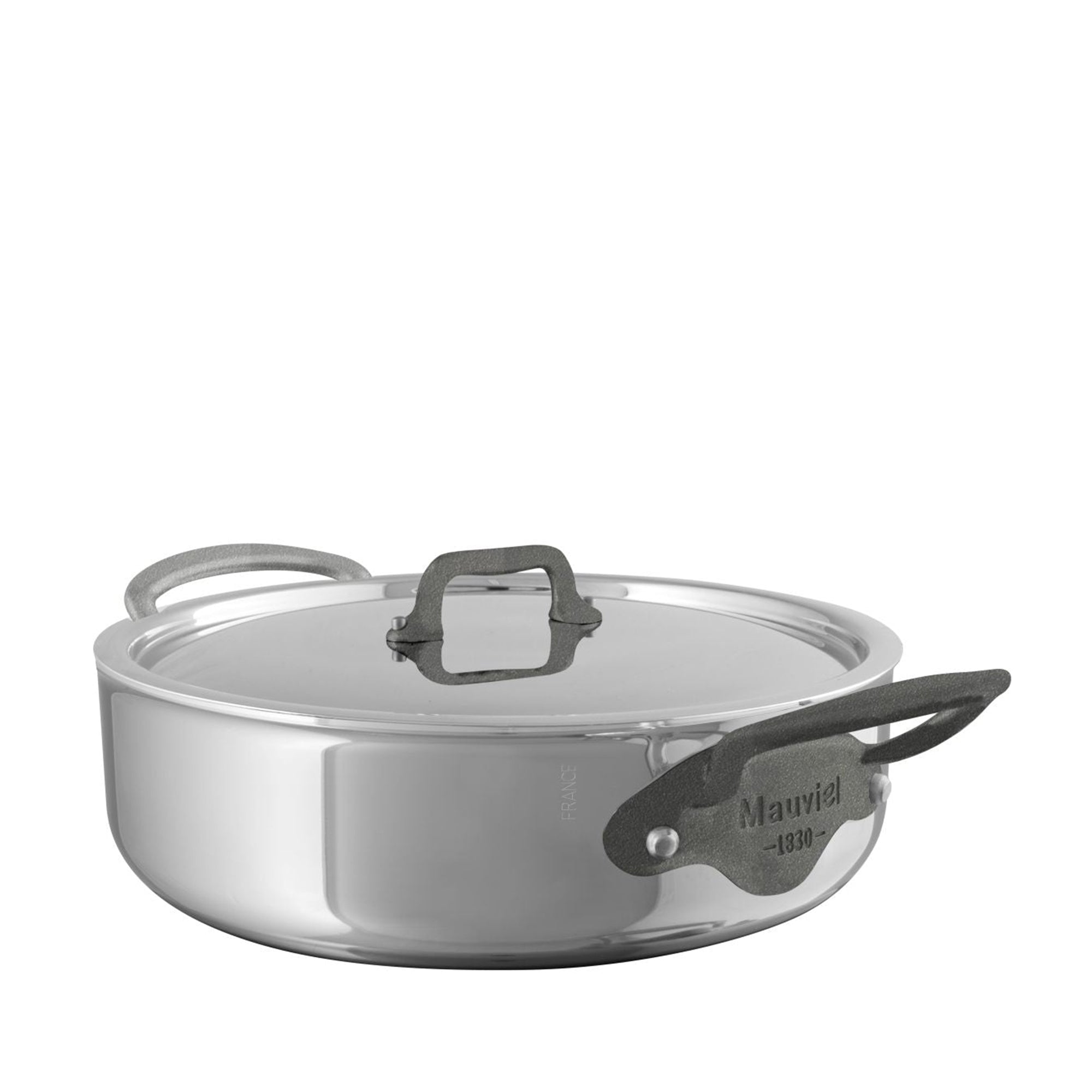 M'COOKCI 28cm stainless steel roundel with lid