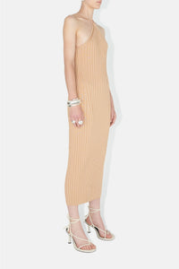 Metallic Rhea Cami Dress - Beige
