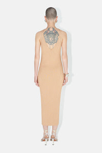 Metallic Rhea Cami Dress - Beige