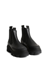 Bottines Chelsea basses en cuir - Black