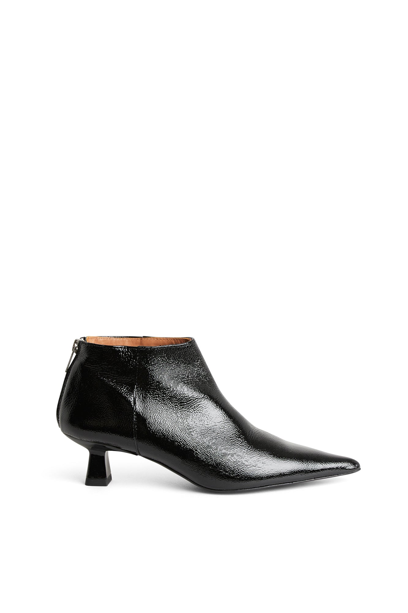 Bottines à bout pointu en cuir - Black