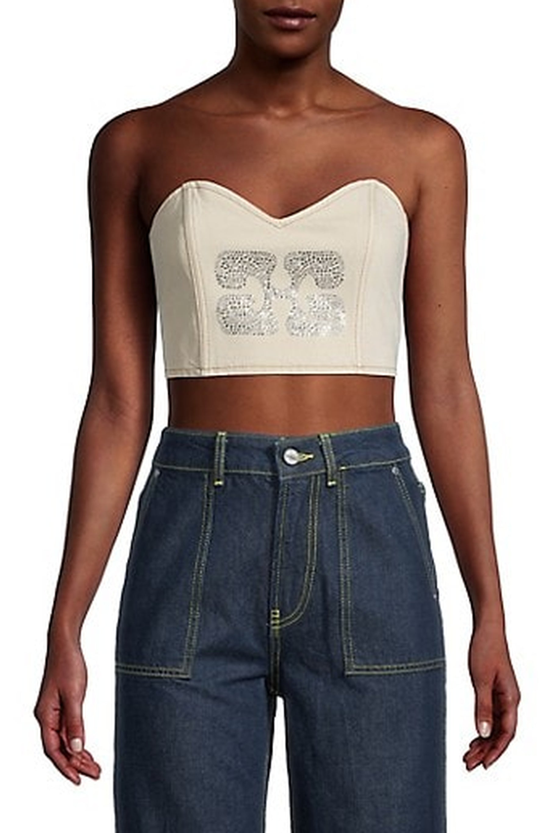 Bustier à paillettes en denim - Vanilla Ice