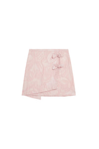 Short textured skirt - Bleached Mauve