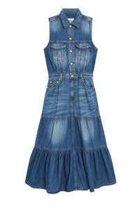 Denim maxi dress - Mid Blue Vintage