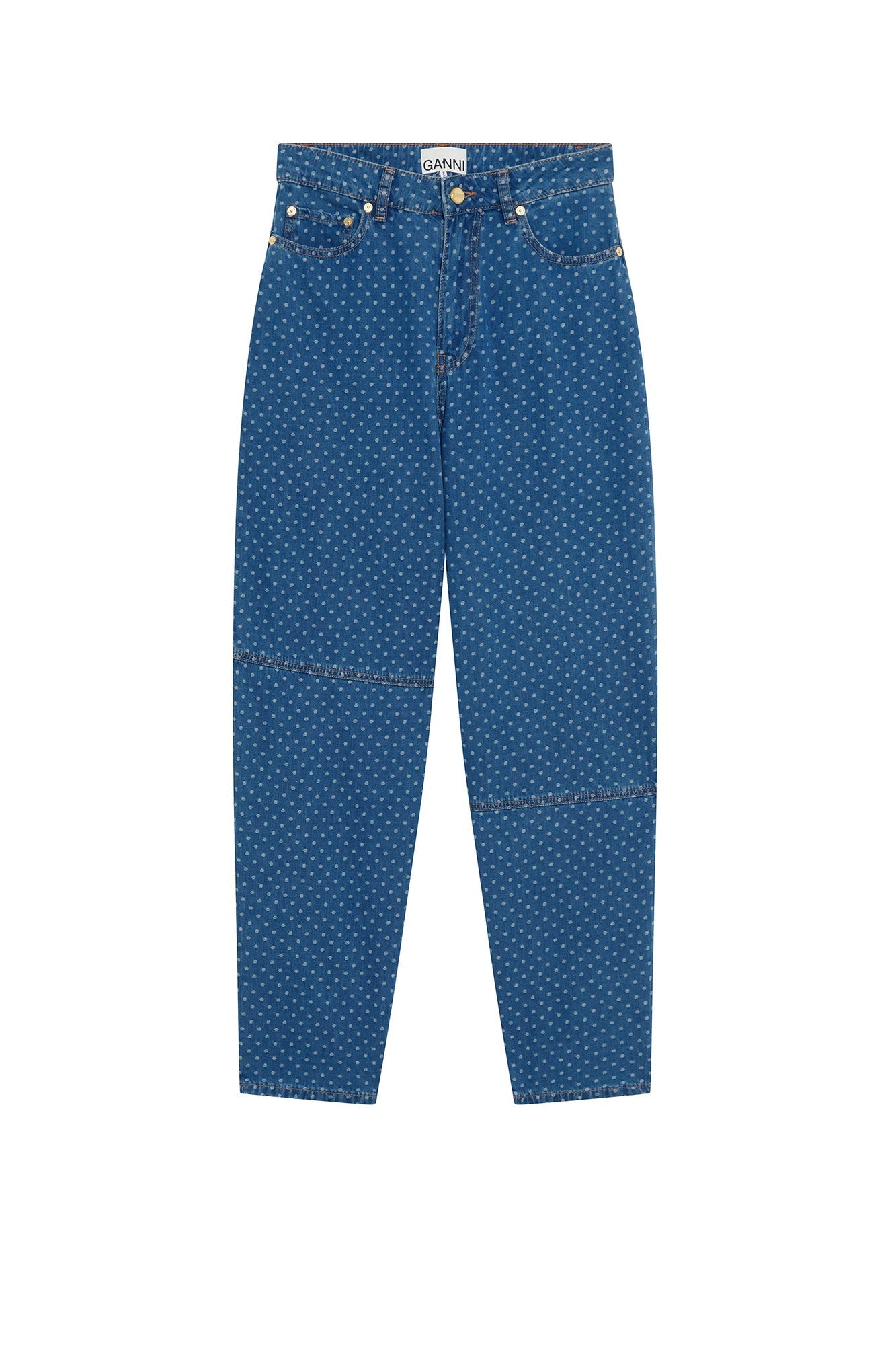 Pantalon jacquard Stary en denim - Mid Blue Stone