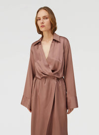 MAUVE TRENCH DRESS