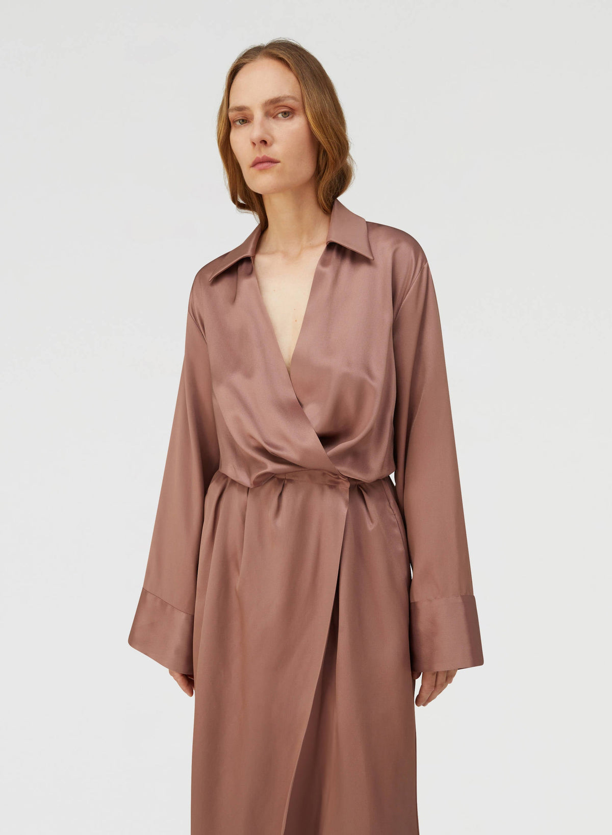 MAUVE TRENCH DRESS