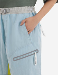 Maison Kitsuné x And Wander Shorts - Blue Green Block